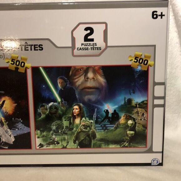 New Star Wars puzzles 500pc each. Prime lenticular puzzle - Picture 8 of 8